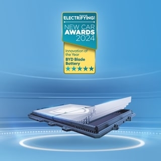 La batterie BYD Blade remporte le prix de l'innovation de l'année 2024 d'Electrifying.com