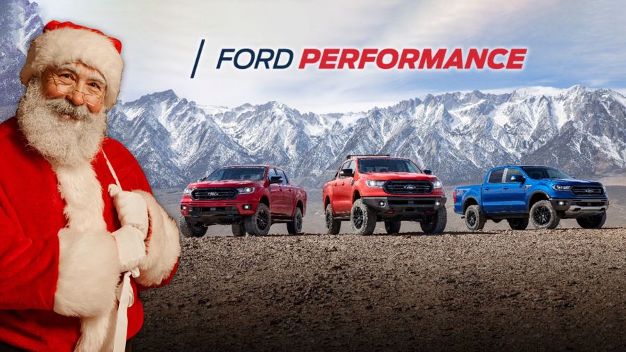 Le Père Noël et Ford Performance prêts pour ce Noël