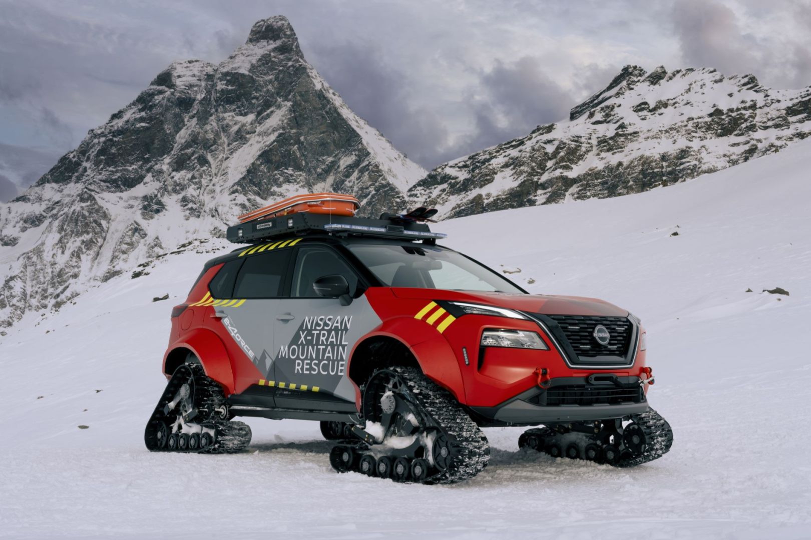 Nissan X-Trail Mountain Rescue : emmener le e-4ORCE sur les pistes