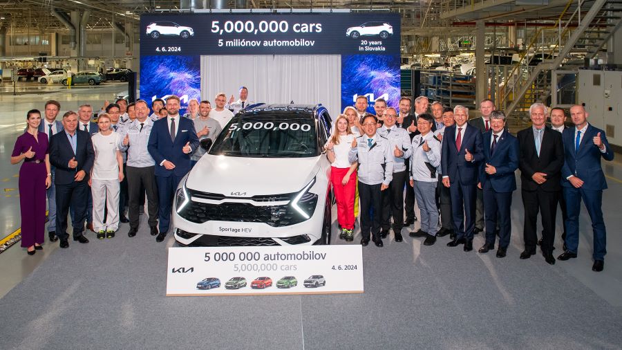 Kia Slovaquie atteint cinq millions d'unités produites