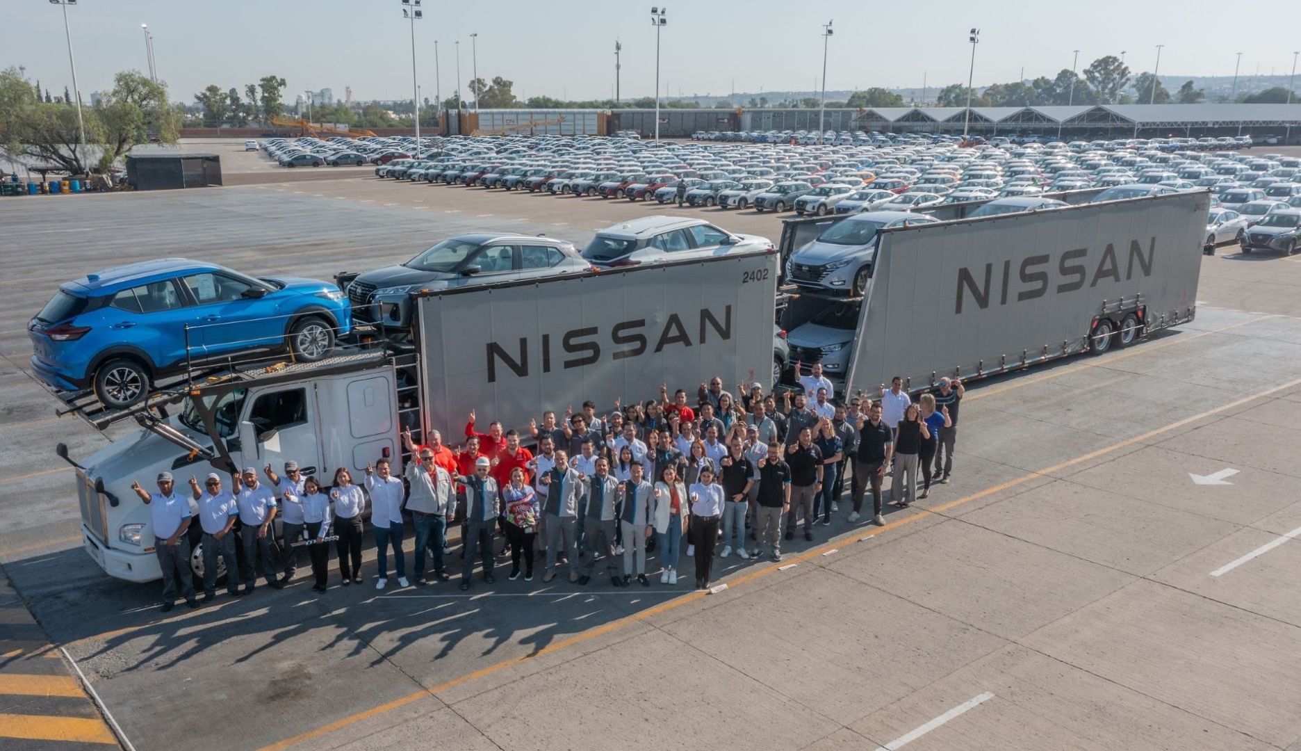 Nissan Mexicana, la première entreprise d'assemblage de la région à disposer de son propre transport de véhicules finis