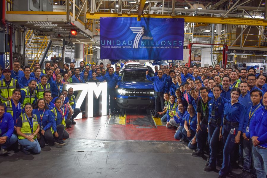 Réalisation de 7 millions d'unités de l'usine Ford d'Hermosillo