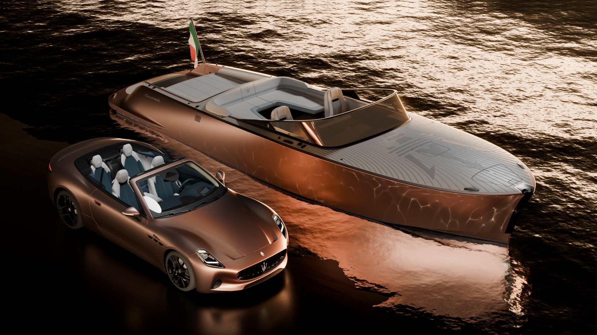 Maserati TRIDENTE, un luxueux bateau à moteur entièrement électrique