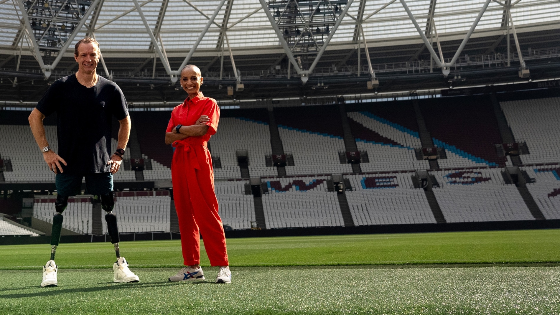 Richard Whitehead et Adele Roberts unis pour défendre une course inclusive au Parc olympique