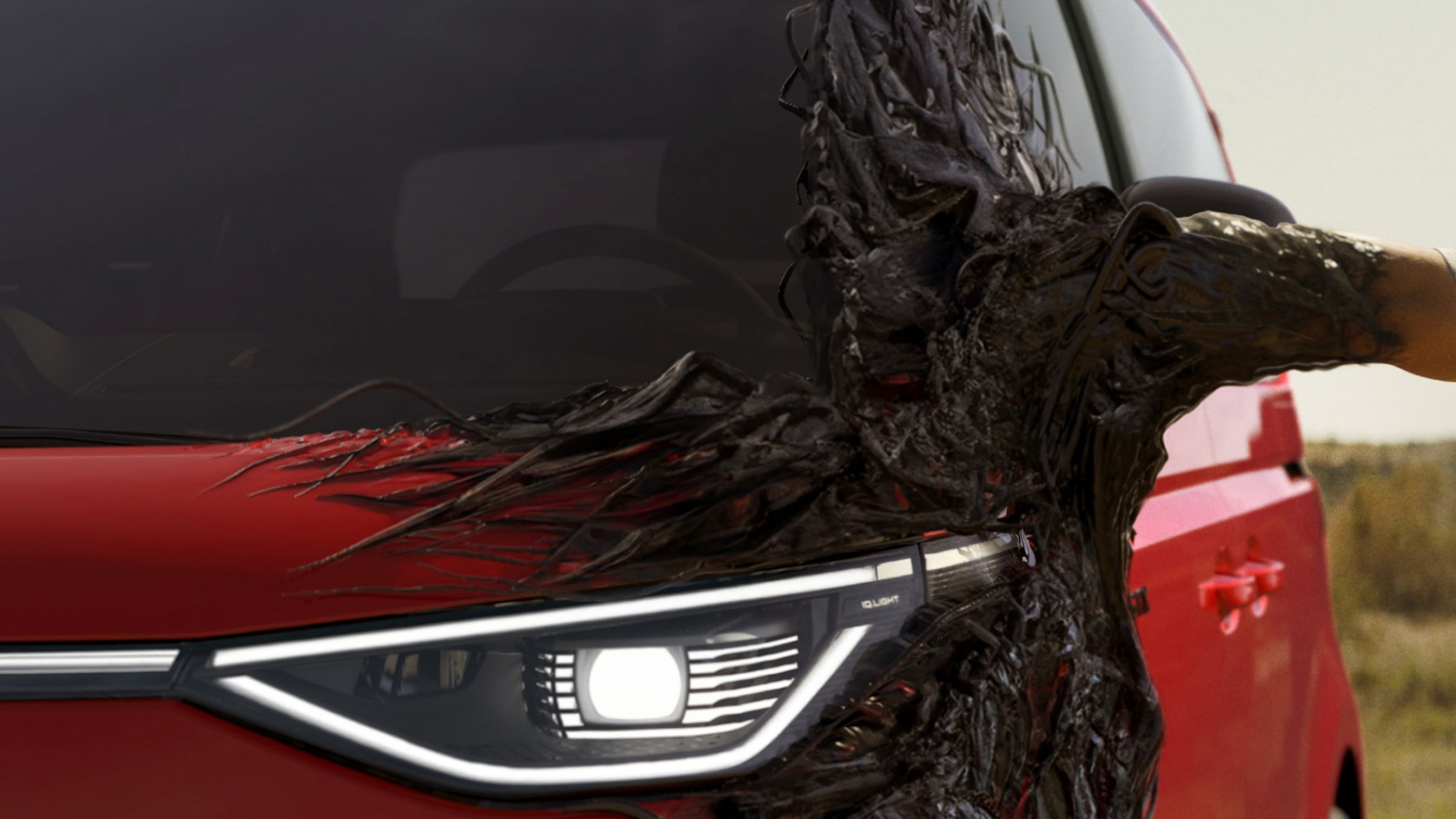 L'identifiant Volkswagen. Buzz GTX apparaît dans le dernier film de la trilogie Venom de Sony Pictures