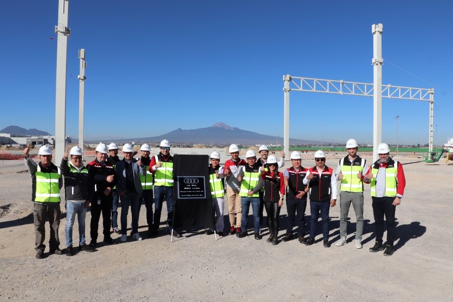Audi Mexique construit déjà son entrepôt d'assemblage de batteries haute tension
