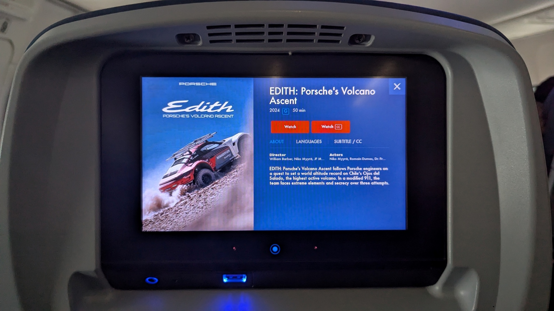 Le documentaire primé « Edith : Porsche's Volcano Ascent » est désormais à bord de Delta Air Lines