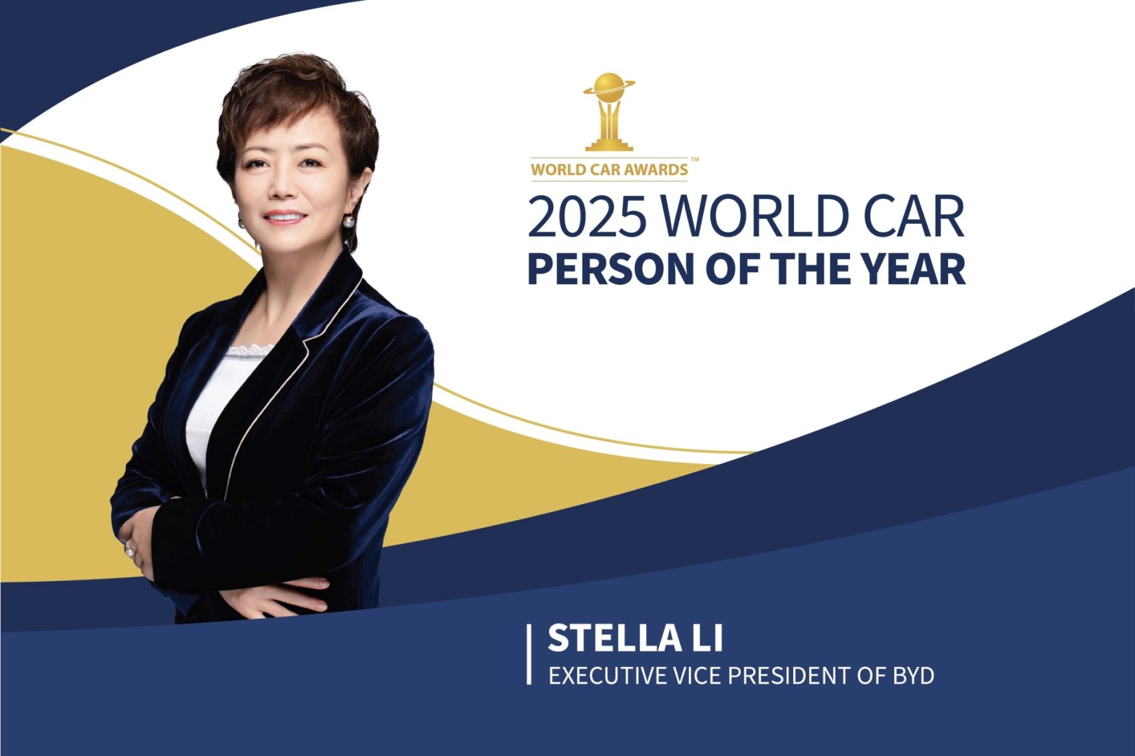 Stella Li, par BYD, personne choisie de l'année dans le monde automobile