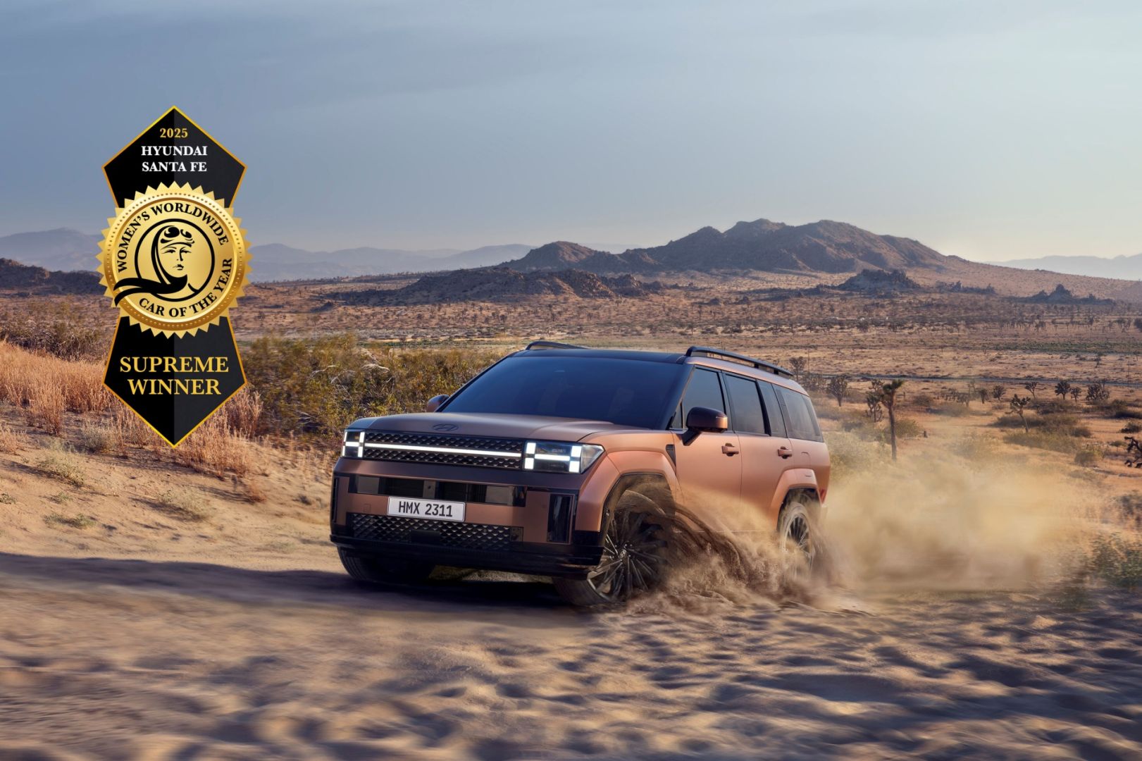 Hyundai Santa Fe est élu vainqueur suprême de la voiture mondiale de l'année pour femmes