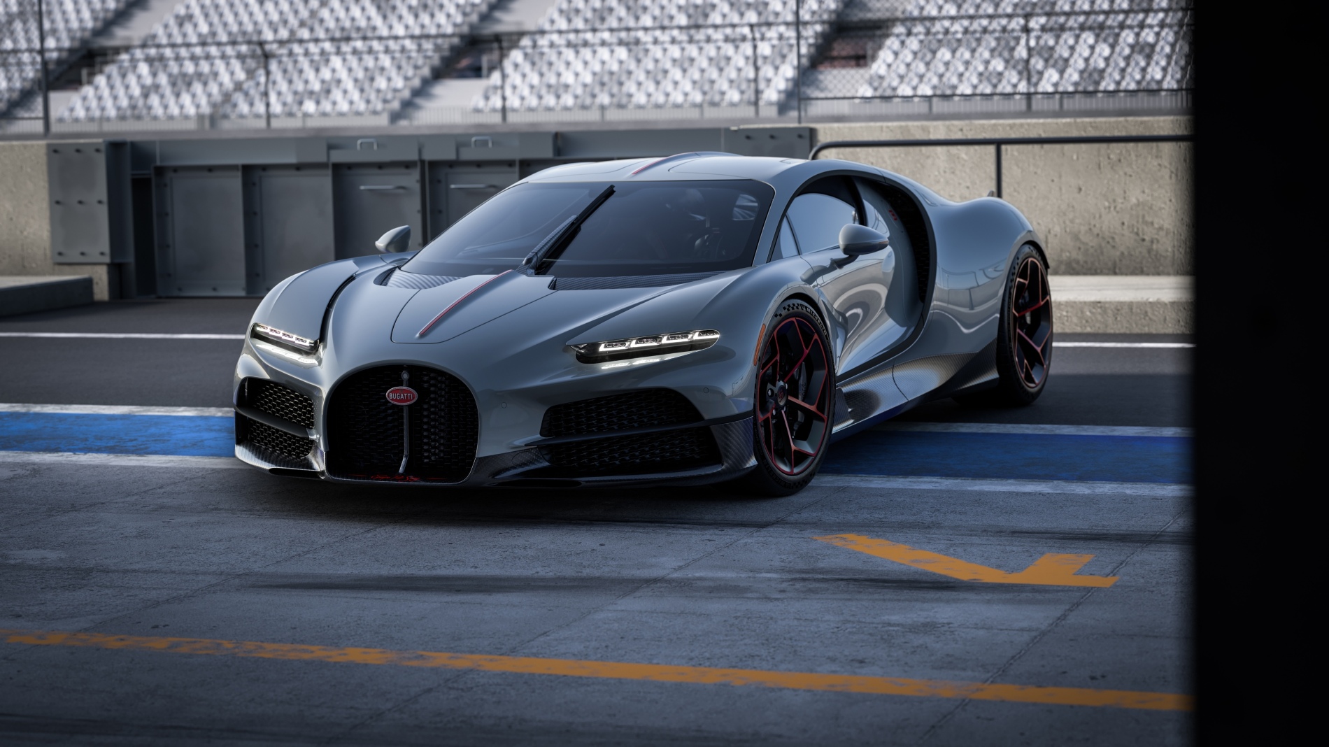 Le Bugatti Tourbillon présente l'option d'équipe Pur Sang au début des paramètres de Clien
