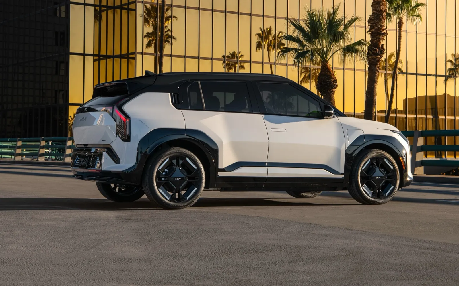 La Kia EV3 2027 en spécification US, au soleil