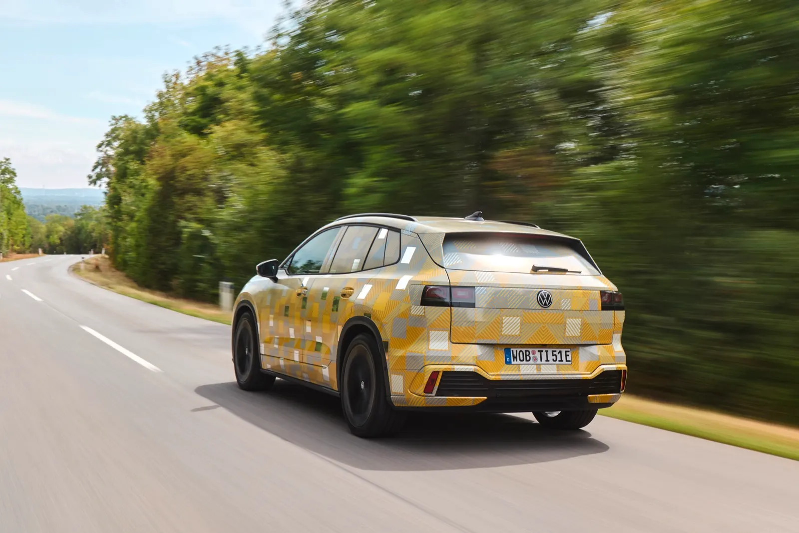 Identifiant Volkswagen. Tiguan, sous forme de prototype camouflé